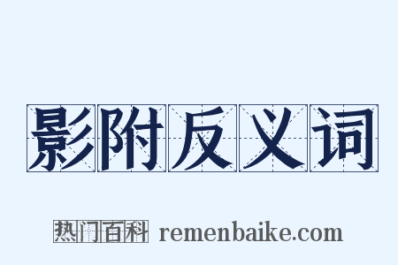 影附反义词是什么意思的图片